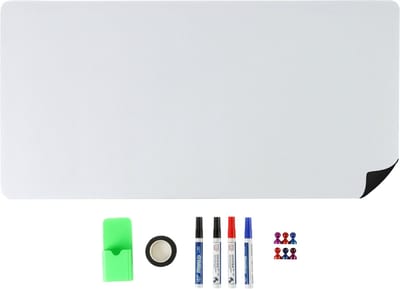 Whiteboardfolie - 40x80 cm - met 4 stiften - 6 magneten