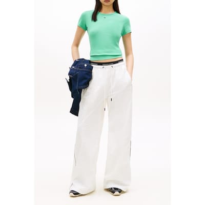 Tommy Hilfiger Slim Essential Tropical Tide Größe: S | Hemden Outlet | Damen