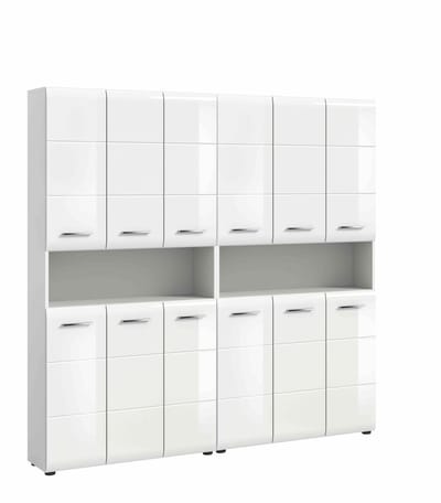 IJs badkamercombinatie wit hoogglans MDF TZ wit NB - 30x180x185cm