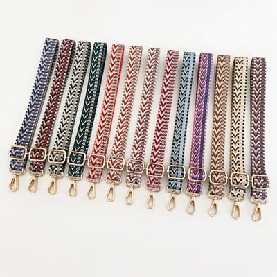 Dailygoods- Tasriem 2,5 cm breed - Verstelbare Schouderband - Vervangende Riem met Karabijnhaak - Duurzaam Nylon - Voor Handtassen/Cameratassen - Schouderriem