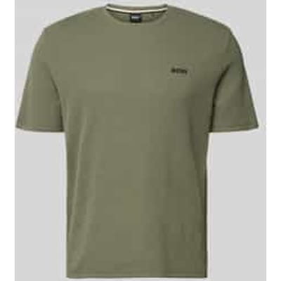 regular fit T-shirt van katoenmix model 'WAFFLE'