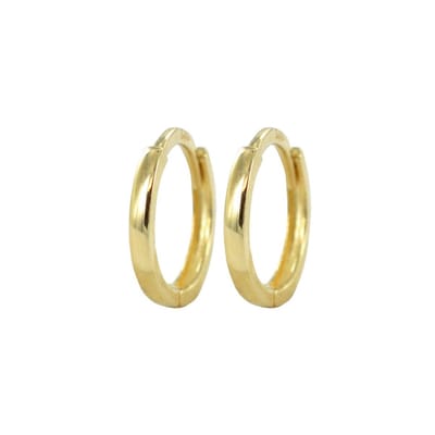 New Bling 9NBSAM-G190150 Gouden Oorringen - Dames - Glad - Scharnier - 9,5 x 2 mm - 14 Karaat - Goud