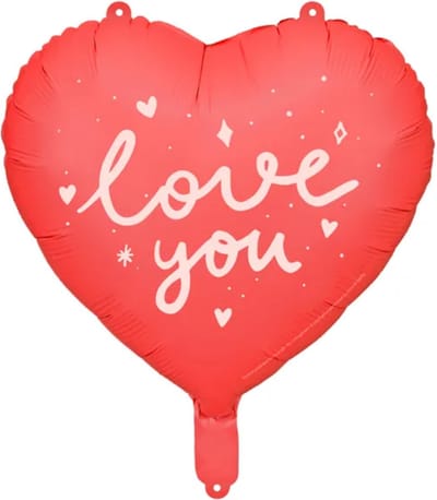 Partydeco - Folieballon Hart I Love You - 45 cm