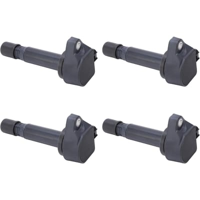 4 pièces Bobine d'allumage 30520RNAA01 ABS Résistante à la chaleur Haute Performance Remplacement pour Civic 1.8L L4 black