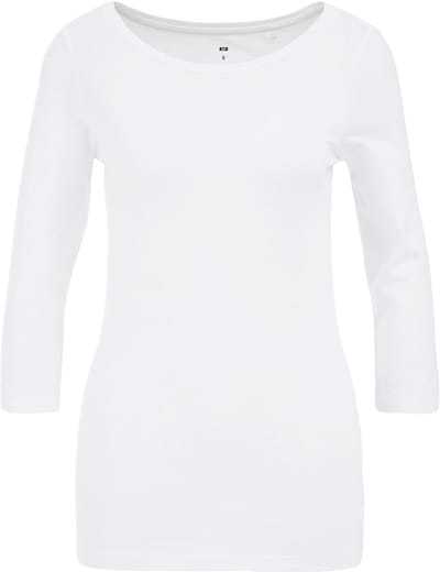 WE Fashion Dames T-shirt met driekwart mouwen