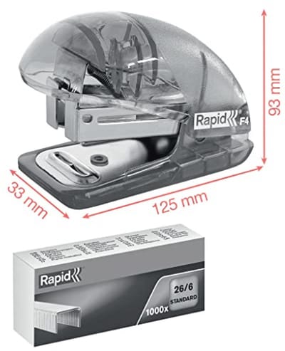 Mini Heftmachine voor-Thuis, Kantoor en School - Tot 10 Vellen - Inclusief Nietjes - Blauw