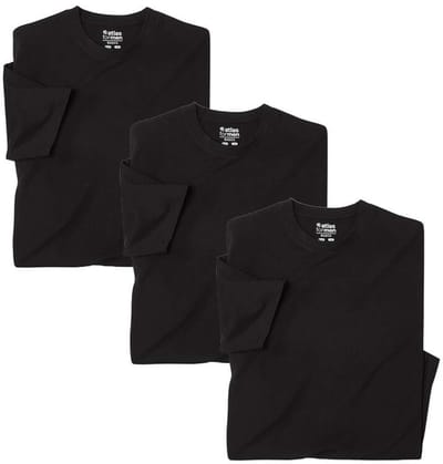 ATLAS FOR MEN - Set van 3 effen t-shirts - Heren - Verkrijgbaar in grote maten - 4XL