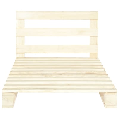 vidaXL - Bedframe - pallet - massief - grenenhout - 100x200 - cm
