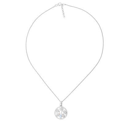 Orphelia 'Oceane' Dames 925 Sterling Zilveren Ketting met Hangertje - Zilver ZH-7090
