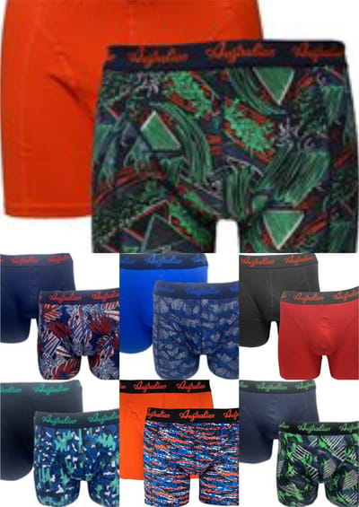 Australian - Boxershort - Ondergoed heren mannen - 2pack - Mystery print - Maat S