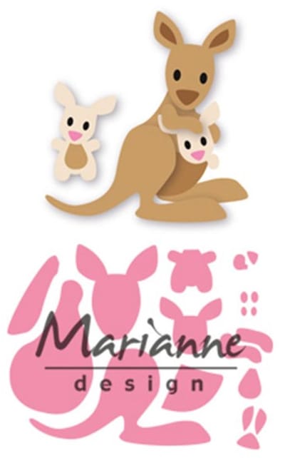 Marianne Design Collectables Snij en Embosstencil - Eline's Kangaroo en baby