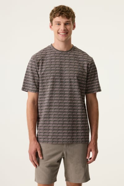 GARCIA Heren Effen T-shirt Groen Korte mouw