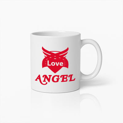 Love Angel Mok – Romantisch Rood Hart met Vleugels Ontwerp – Perfect Cadeau voor Geliefden – Stijlvolle Keramische Koffiemok voor Valentijnsdag of Jubilea