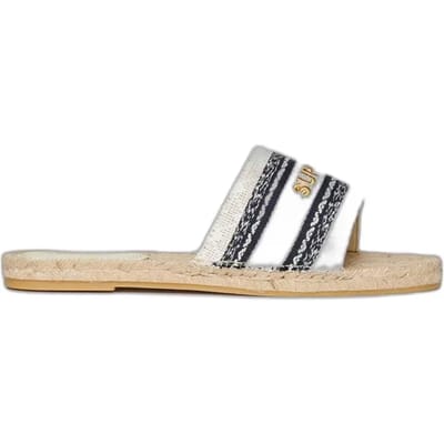 Superdry - Canvas Espadrille Overlay slippers - Dames - Slippers