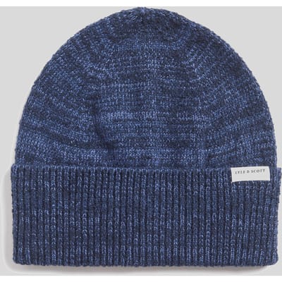 Lyle & Scott Multi Marl Beanie - Marineblauw