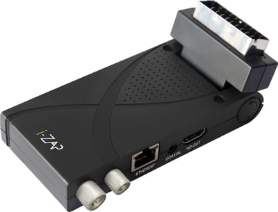i-ZAP T375, Kabel, HD, DVB-T, DVB-T2, 10 Bit, HEVC, Zwart