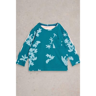 White Stuff Demi Dolman Blue Print Maat: 12 | Tops Outlet | Dames | Blauw