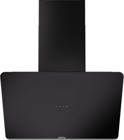 ETNA AD571ZT - Diagonale schouwkap - 70 cm - Matzwart glazen front - Energielabel A - Bediening d.m.v. full touch control - Afvoer naar buiten en recirculatie