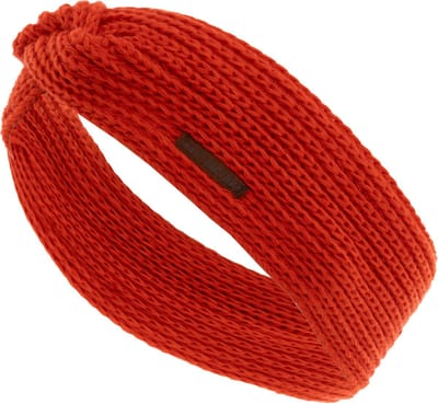 Knit Factory Joy Gebreide Dames Hoofdband - Haarband - Oorwarmers dames - Hoofdwarmer vrouwen - Hoofdband winter - Grenadine Red - Rood - One Size