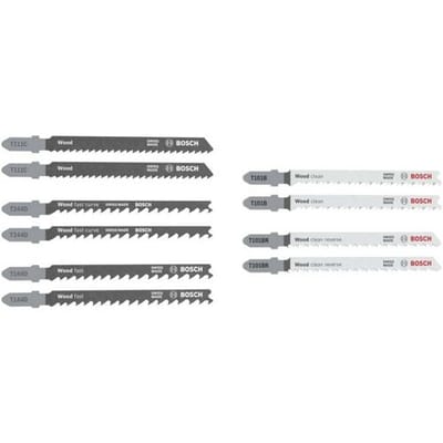 Bosch Accessories 2607012069 Decoupeerzaagblad set Wood Basic, 10-delig 1 stuk(s)