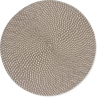 Placemats Rond 38 cm Set van 4 – Urban Koper – Afwasbaar Kunststof – Feestelijke Tafeldecoratie voor Kerst & Feest