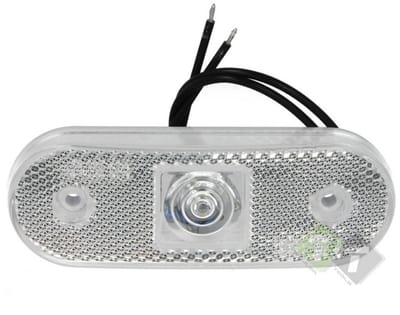 led zijmarkeringslamp universeel wit 1x led - led contourlamp - zij lamp - breedtelamp - was