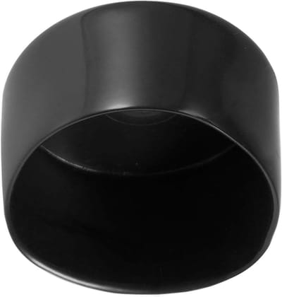 Ronde rubberen eindkappen met 50 mm binnendiameter voor bescherming van meubels en schroeven, zwart, set van 5