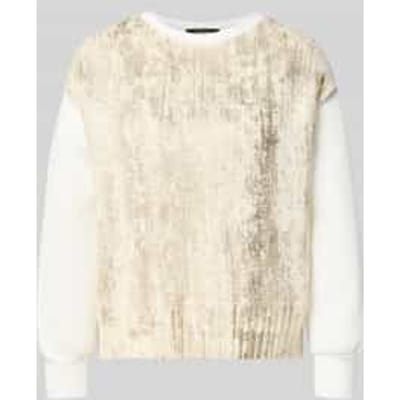 Regular fit sweatshirt van katoenmix met scheerwol