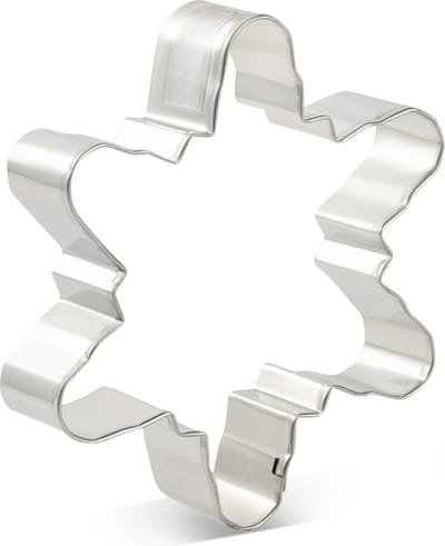 Winkrs - Uitsteekvorm Sneeuwvlok - Koekjes vorm uitsteker ijsster - RVS Cookie cutter Groot formaat 11CM