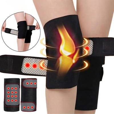Zelfverwarmende Kniebanden met Toermalijn & Magnetische Therapie – 1 Paar Knie Ondersteuning voor Artritis, Reuma, Gewrichtspijn & Knieschijfklachten – Voor Mannen & Vrouwen