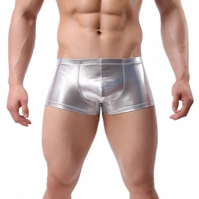 Dailygoods- Boxer Ondergoed Sexy - Metallic Shiny - Lage Taille - Elastisch - Nauwsluitend - Lichtgewicht - Ademend