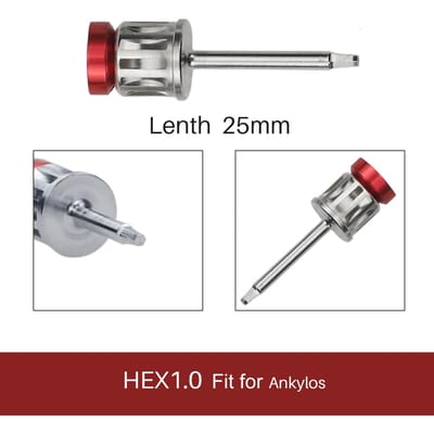 1 pièce Tournevis dynamométriques universels pour implants dentaires Clé 10-70Ncm Outil de restauration d'implants pour dentistes