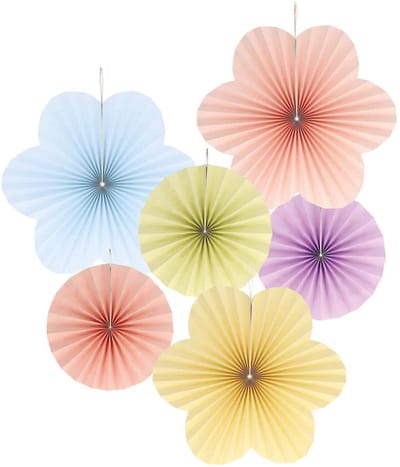 Riethmüller - Deco fan set - dreamy pastels - 6 stuks