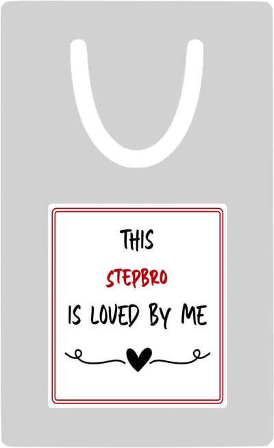 Hacebo® - this stepsis is loved by me metalen boekenlegger - Zus - iemand die houdt van zijn stiefzus - verjaardag - cadeautje voor zus - zus artikelen - kado - geschenk Bladwijzer boekenleggers - 7.6 cm x 5cm