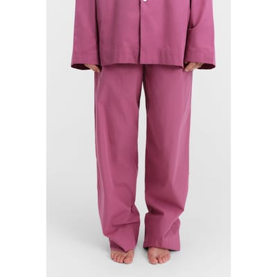 Tekla Unisex Poplin Pyjamas Pants Lingonberry Maat: XS | Pantalons Outlet | Unisex | Roze