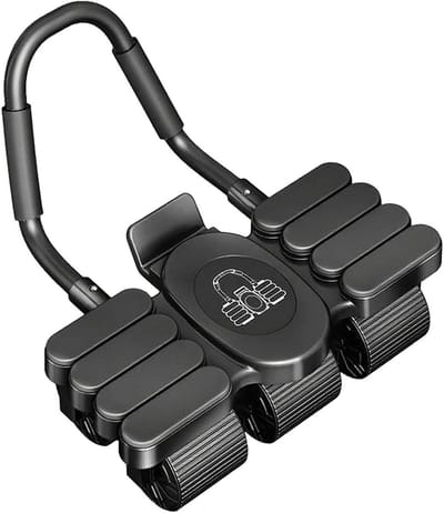 Buikspierroller - Core Trainer - Kracht Training - Automatische Rebound - 39x20x11cm - Zwart