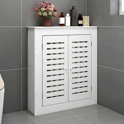 Radiatorombouwkast - Verwarming afdekking - Woonkamer decoratie - Montage zonder boren - 23.6 inch - Wit
