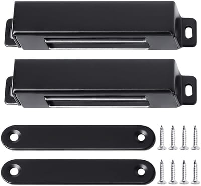 Dailygoods- Deurmagneet Sterk - Deurmagneet met 2 Stuks - Roestvrij Staal - Compact en Flexibel - Eenvoudig te Installeren - Afmetingen 21 x 15 x 95 mm - Magnetisch Slot