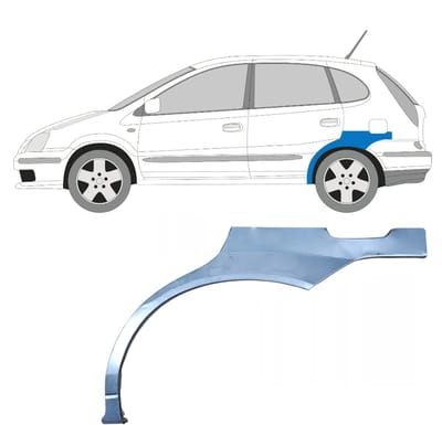 Reparatiepaneel achterspatbord voor Nissan Almera Tino 2000-2006 / Links