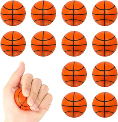 Set van 12 Mini Stressballen van 6,3 cm - Zachte Anti-Stress Ballen voor Ontspanning, Spelletjes en Angstverlichting
