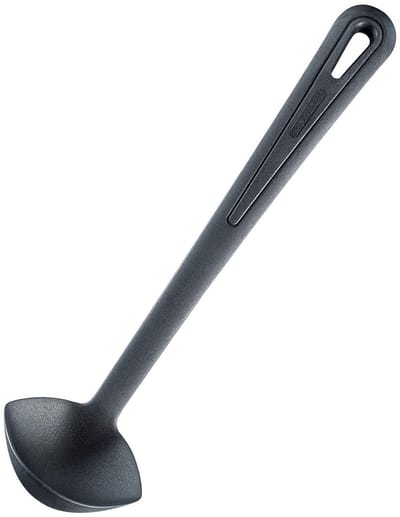 Westmark sauslepel/opscheplepel, hittebestendig tot 270 °C, PPA, lengte: 29 cm, Gentle Plus, zwart, 28542275