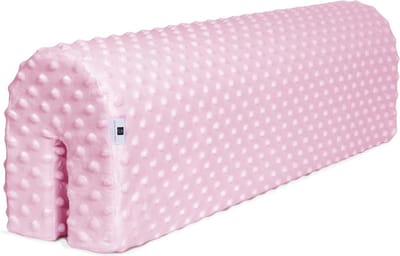 Roze bedrandbescherming 70 cm - babybedomranding - zachte omrandingsset - kinderkamer decoratie - hoofdbescherming voor baby's