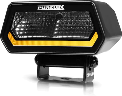 Purelux Panther Alpha 20 led werklamp/breedstraler/ achteruitrijlamp IP69K positielicht amber/rood 5000 Kelvin 36 mnd garantie