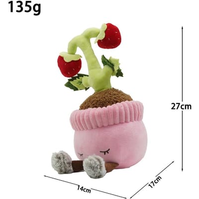 Cartoon Potted Plant Pluche Pop Schattige Zonnebloem Roos Aardbei Cactus Calla Lelie Pluche Plant Huisdecoratie Cadeau Voor Kinderen 25cm