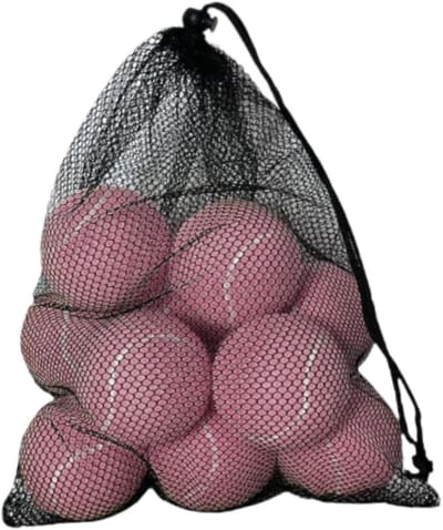 Tennisballen Set - Oefenballen Speelballen - Tennistraining Buiten Spelen - Hoge Kwaliteit Vilt - 6.4 cm Diameter - Lichtroze