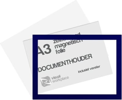 Zelfklevend magneet folie A3 (incl. magneetvenster) - Blauw