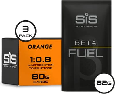 Science in Sport - SIS Beta Fuel 80 Poeder - Dual Source Energy Drink - 1 : 0,8 Maltodextrine Fructose verhouding - Orange Smaak - 3 x 82 gram