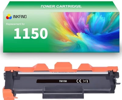 INKFIND TN-1150 Zwart tonercartridge compatibel met Brother TN1150 TN-1150 Zwart geschikt voor Brother HL-L1240W/HL-L1242W/HL-1242WXL/DCP-L1640W/DCP-1642W/DCP-L16642WXL/DCP-1660W - 1-pack Zwart