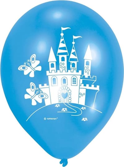 Amscan - 6 Roze Latex Ballonnen Eenhoorn/ Unicorn 22 cm