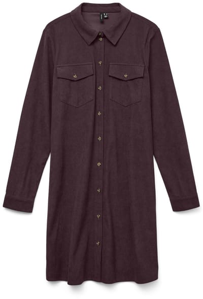 VERO MODA - VMVILJA CORDUROY L/S POCKET DRESS EXC GA - Dames - Mini jurken
